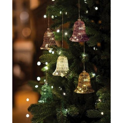 SIRIUS LED skleněný zvonek zlatý 9 cm – Hledejceny.cz