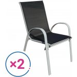Rauman Zahradní židle Romero - 2 ks, černá / šedá – Hledejceny.cz