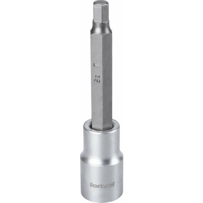 Klíč nástrčný s výstupem, 1/2" čtyřhran, pro šrouby s vnitřním 6-hranem, dlouhý typ dĺžka 100 mm, HX 7 | Fortum (4700627) – Sleviste.cz