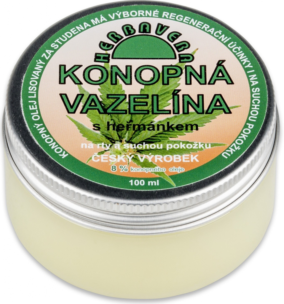 Herbavera konopná vazelína s heřmánkem 100 ml