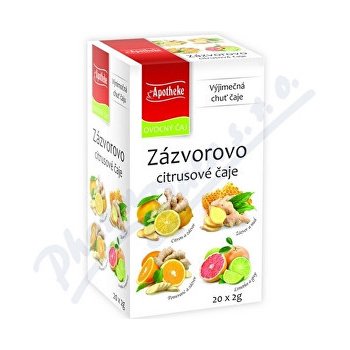 Apotheke Zázvorovo citrusové čaje 4v1 20 x 2 g