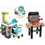 Smoby set pracovní dílna Black & Decker elektronická a obchod Supermarket s doplňky – Hledejceny.cz