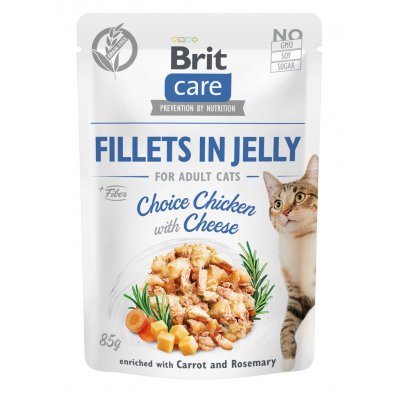 Brit Care Cat Fillets in Jelly Choice Chicken with Cheese 85 g – Zbozi.Blesk.cz