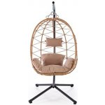 Halmar Závěsné zahradní křeslo SNAKE přírodní/béžová – Zboží Mobilmania