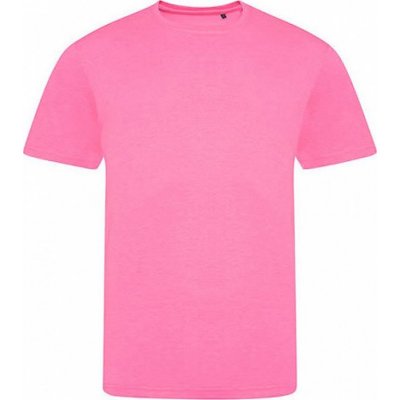 Just Ts Směsové triblend tričko v neonových barvách růžová electric