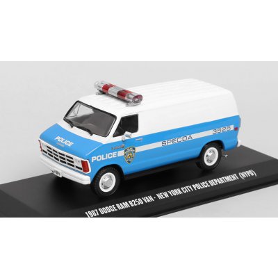 Dodge Ram B250 Van NYPD Policie 1987 GreenLight 1:43