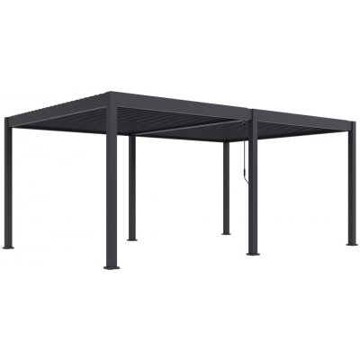 ArtRoja Bioklimatická hliníková pergola INTRO DUO volně stojící 6 x 4 m antracit – Zboží Dáma