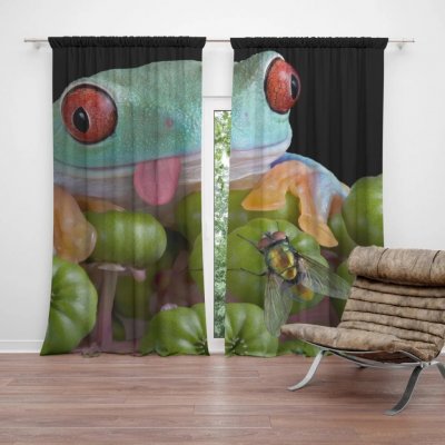 Sablio Závěs Veselá žába: 2ks 140x250cm – Hledejceny.cz