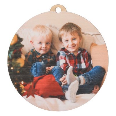 ČistéDřevo Dřevěná baňka s vlastní fotografií – Zboží Dáma