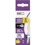 Emos LED žárovka Filament Candle 6W E14 neutrální bílá – Sleviste.cz