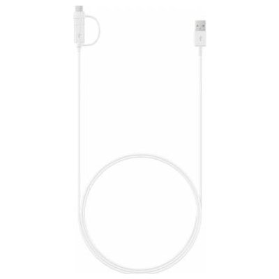 Samsung EP-DG930DWE Combo microUSB Datový s redukcí USB-C, 1,5m, bílý – Zbozi.Blesk.cz