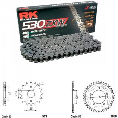 RK Racing Chain Řetězová sada Suzuki GSX-R 1000 05-06 | Zboží Auto