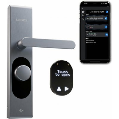 LOQED Touch Smart Lock Stainless Steel - Elektronický zámek - SHELLY-LOQED-TSL-SS – Sleviste.cz