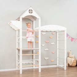 Montessori Furniture dětské hřiště Tower Climbing white/pastel