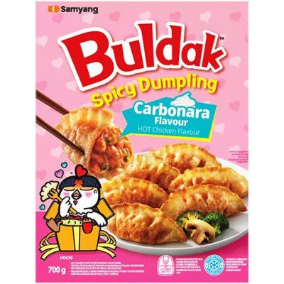 Samyang Knedlíčky s příchutí pikantního kuřete Buldak Carbonara 700 g – Zboží Dáma