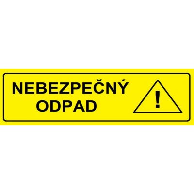 PROFIBA Samolepka "NEBEZPEČNÝ ODPAD" – Hledejceny.cz