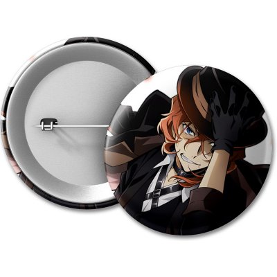 Bungo Stray Dogs Placka Chuya Nakahara - 50 mm – Zboží Dáma