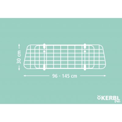KERBL Přepážka do zavazadlového prostoru pro převoz psů, 96-145 cm x 30 cm – Zboží Dáma