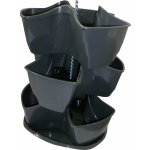 Prosperplast COUBI kaskádový květináč 29,5x29,5x88 cm grafit – Sleviste.cz