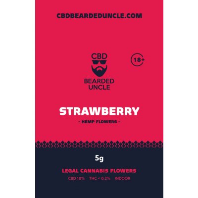 Bearded uncle strawberry indoor CBD 10% a THC 0,2% 5 g – Hledejceny.cz