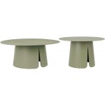 Bizzotto set dvou zahradních stolků Bryan 70/90 cm Zelený – Hledejceny.cz