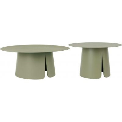 Bizzotto set dvou zahradních stolků Bryan 70/90 cm Zelený – Hledejceny.cz