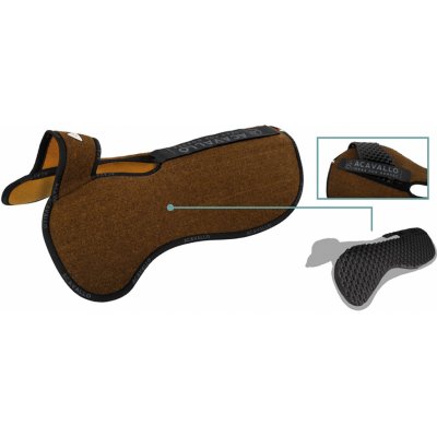 Acavallo korekční podložka s kapsou a zdvojeným filcem černá – Zboží Mobilmania