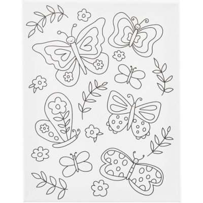 Creative Malířské plátno s předtiskem 24x30 cm MOTÝLCI – Hledejceny.cz