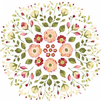 ZUTY Malování podle čísel KVĚTINOVÁ MANDALA 40 x 50 cm – Hledejceny.cz