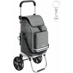 tectake 406294 nákupní vozík shopper, 3 v 1, skládací, s chladicí taškou šedá – Hledejceny.cz
