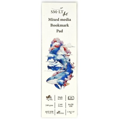SMLT Art Blok záložka do knihy MIX média 6x20cm - 20 listů – Hledejceny.cz