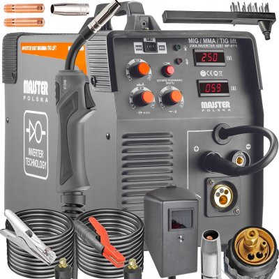 Majster PRO MIG FLUX MMA TIG migomat SYNERGIE 250A – Zboží Dáma