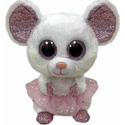 TY Beanie BoosNinabílá myška balerína 24 cm – Zboží Dáma