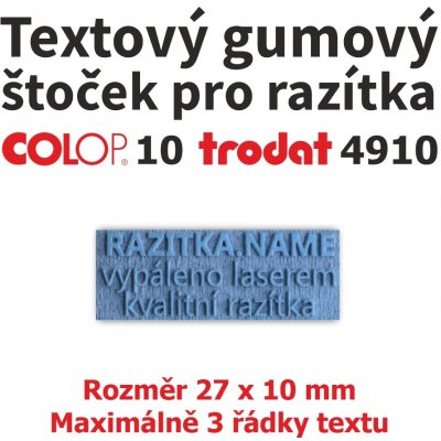 Trodat Colop Gumový štoček pro razítko 10, 4910 – Zbozi.Blesk.cz