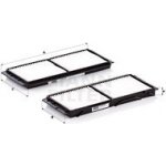 Filtr, vzduch v interiéru MANN-FILTER CU 26 008-2 – Hledejceny.cz