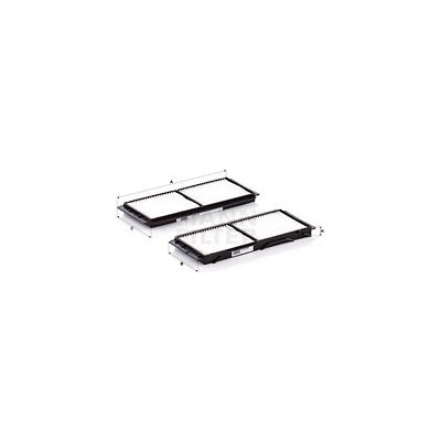 Filtr, vzduch v interiéru MANN-FILTER CU 26 008-2 – Hledejceny.cz