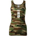 Limited edition 1975 pruh dámské Maskáčové tílko Hnědý maskáč – Zboží Dáma