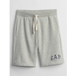 GAP dětské teplákové kraťasy logo šedá – Zboží Dáma