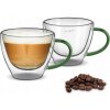 Sklenice Lamart LT9115 VASO Cappuccino zelený 2 x 190 ml