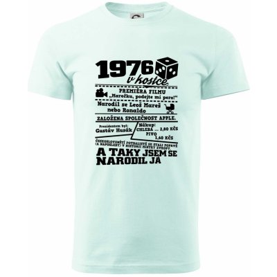 1976 v kostce klasické pánské triko frost – Zboží Dáma