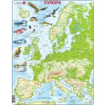 Puzzle MAXI - Mapa Evropy geografická/87 dílků - Larsen