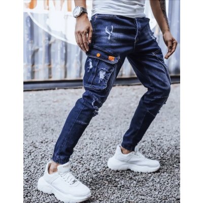 Dstreet pánské riflové jogger kalhoty DENIM ux3262 tmavě modré – Zbozi.Blesk.cz