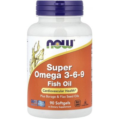 Now FOODS Super Omega 3-6-9 1200 mg 90 softgel kapslí – Hledejceny.cz