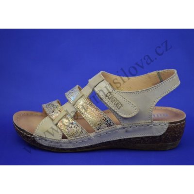 Obuv HILBY 853 BEIGE-GOLD – Zbozi.Blesk.cz