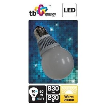 TB Energy LED žárovka E27,230V,10W, Teplá bílá ,830