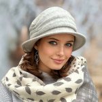 Krumlovanka Dámský zimní klobouk s flísovou podšívkou W-0636/866 šedý – Zboží Dáma