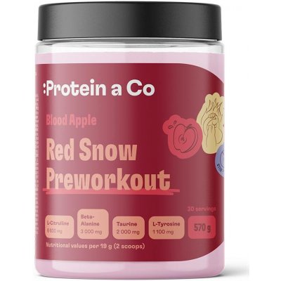 ProteinaCo Red Snow Preworkout Stim-Free 570 g – Sleviste.cz