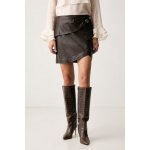 Guess sukně s viskózou LUCIA W6BD27.W4251 hnědá – Hledejceny.cz