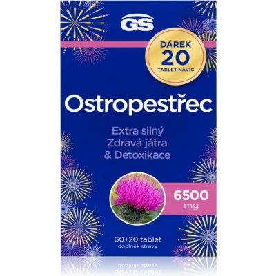 GS Ostropestřec 6500 mg 80 tablet – Hledejceny.cz