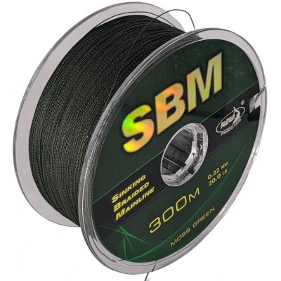 Katran Rychle potápivá šňůra Sinking Braided Mainline SBM Green 10,2kg 0,22mm 300m – Zboží Mobilmania